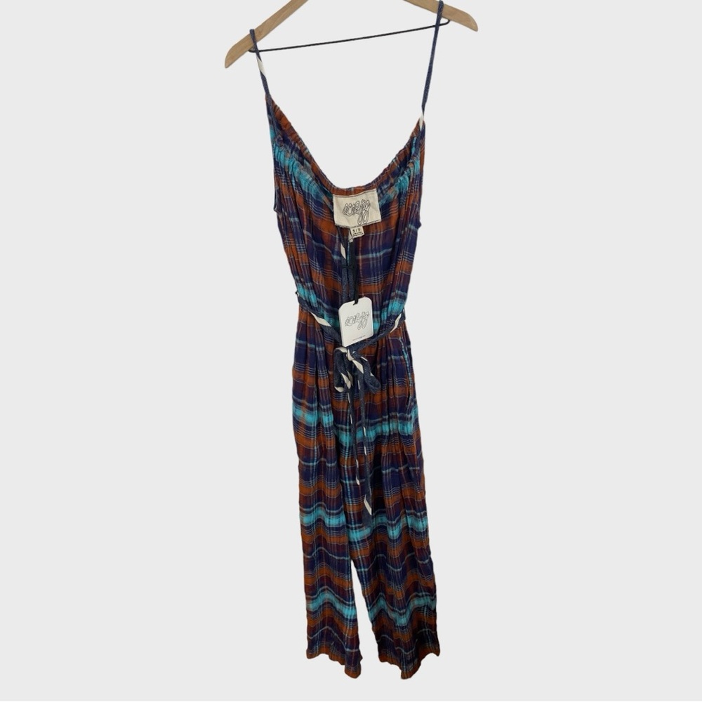 Ace & Jig Colorful Fantasy Plaid Jo Jumpall NWT Oversized  Size Small